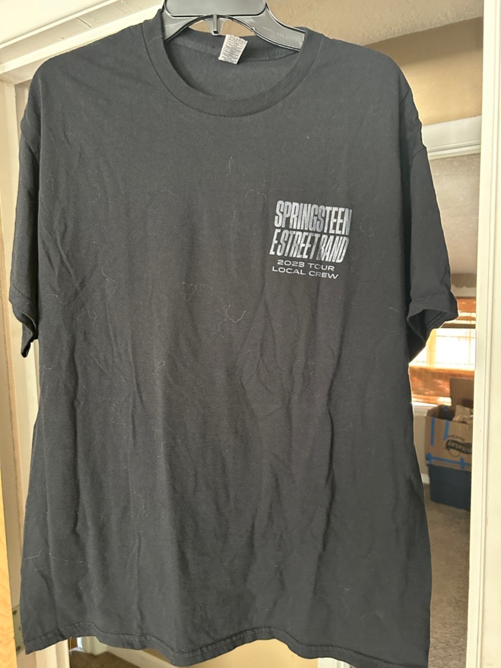 Gildan Black Springsteen E Street Band 2023 Tour Local Crew T-Shirt